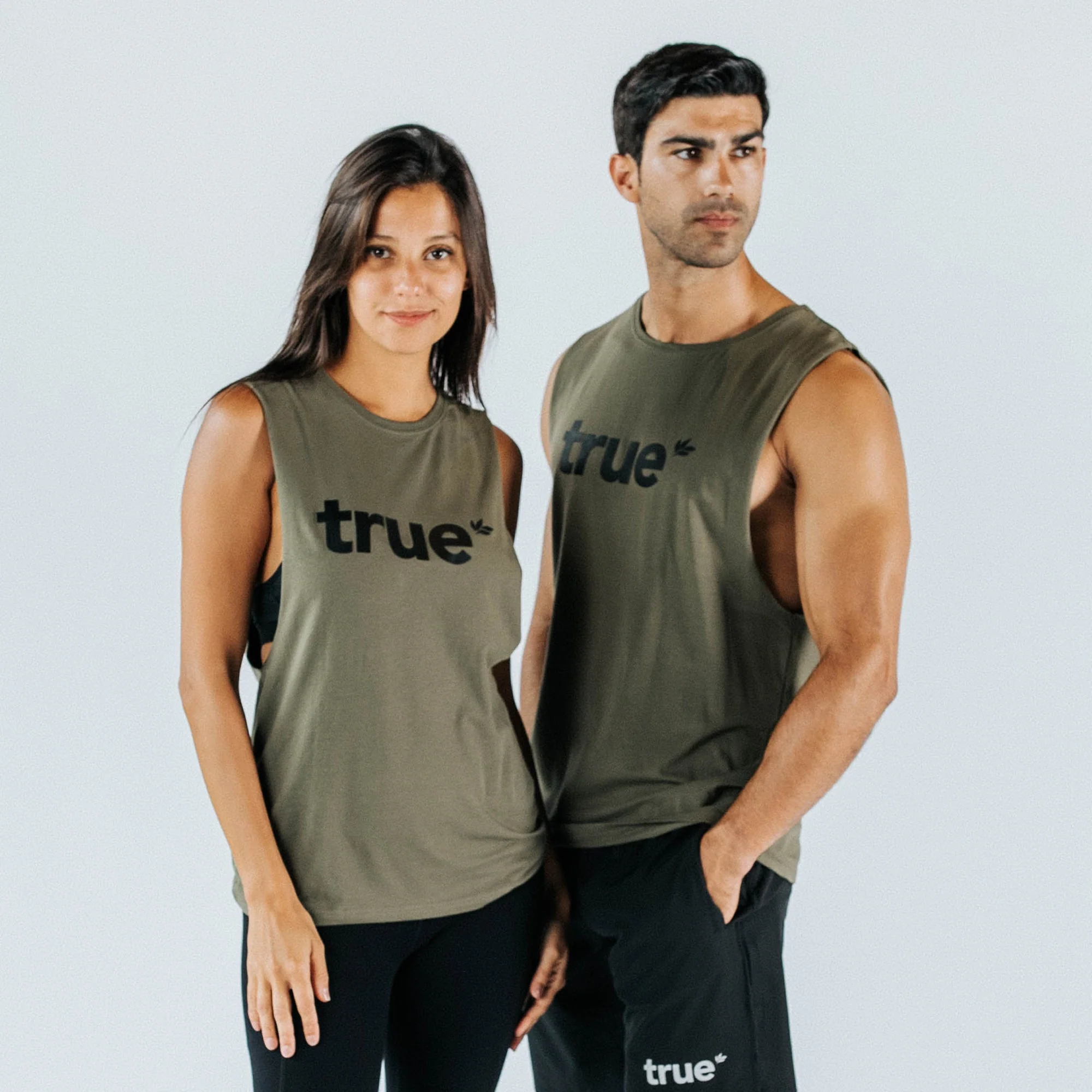Unisex Khaki Tank - Image 4