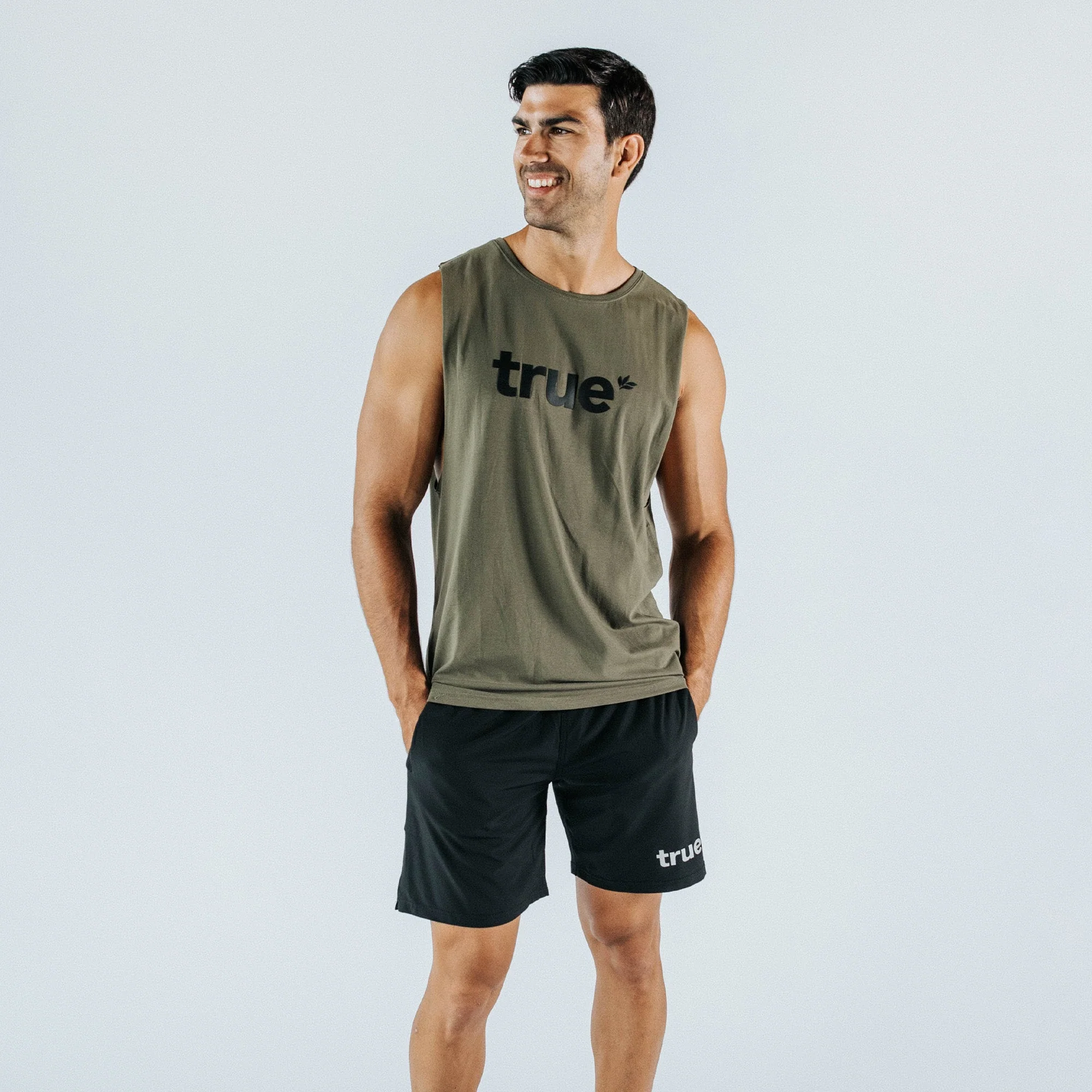 Unisex Khaki Tank - Image 7