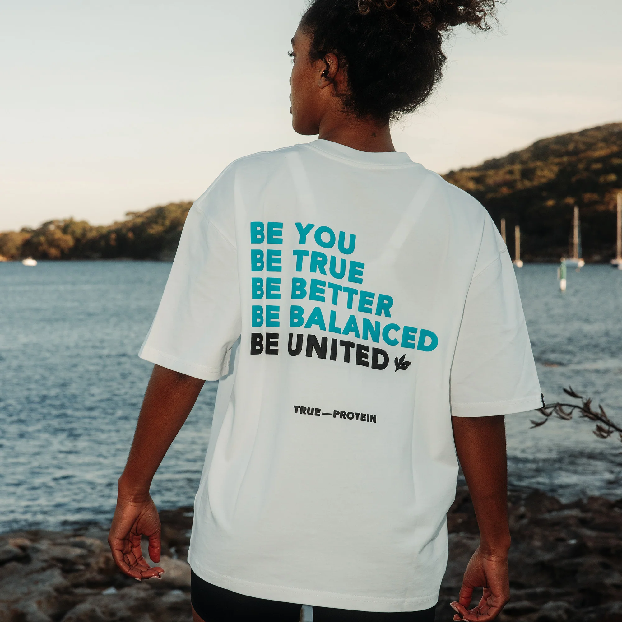 Unisex Oversized Tee - White - Image 3