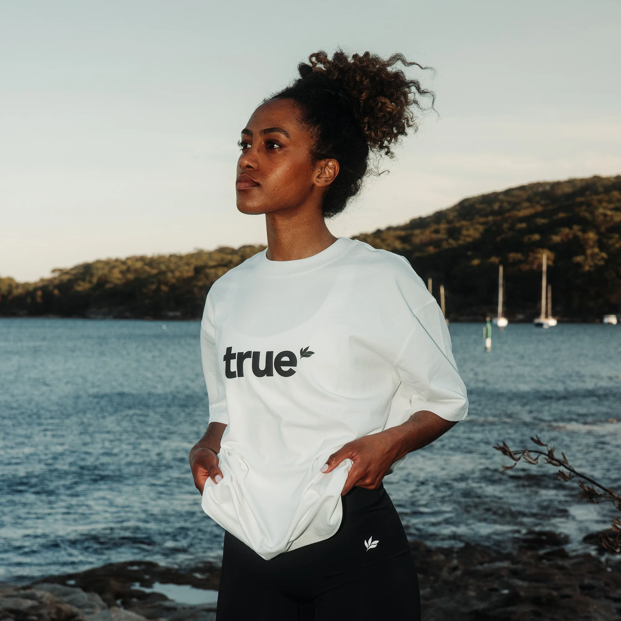 Unisex Oversized Tee - White - Image 4